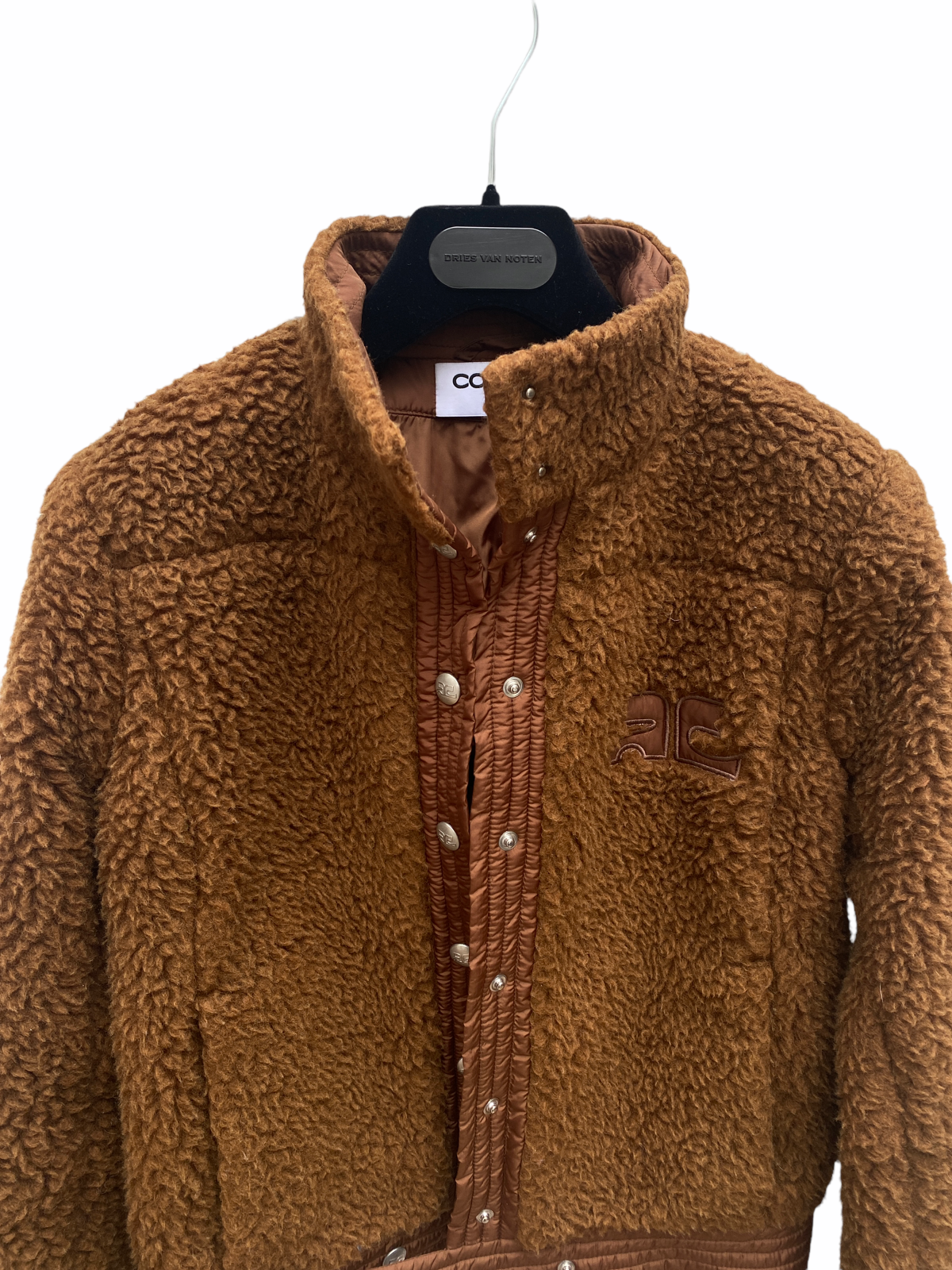 Brown Fluffy Shearling Wool Jacket