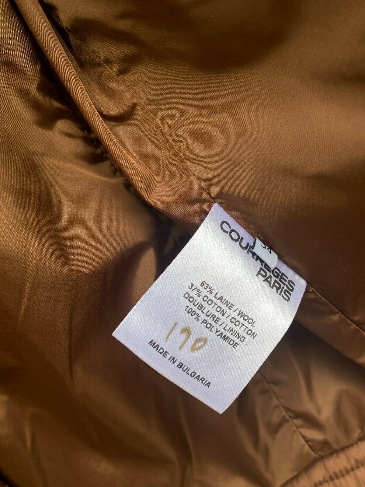 Brown Fluffy Shearling Wool Jacket