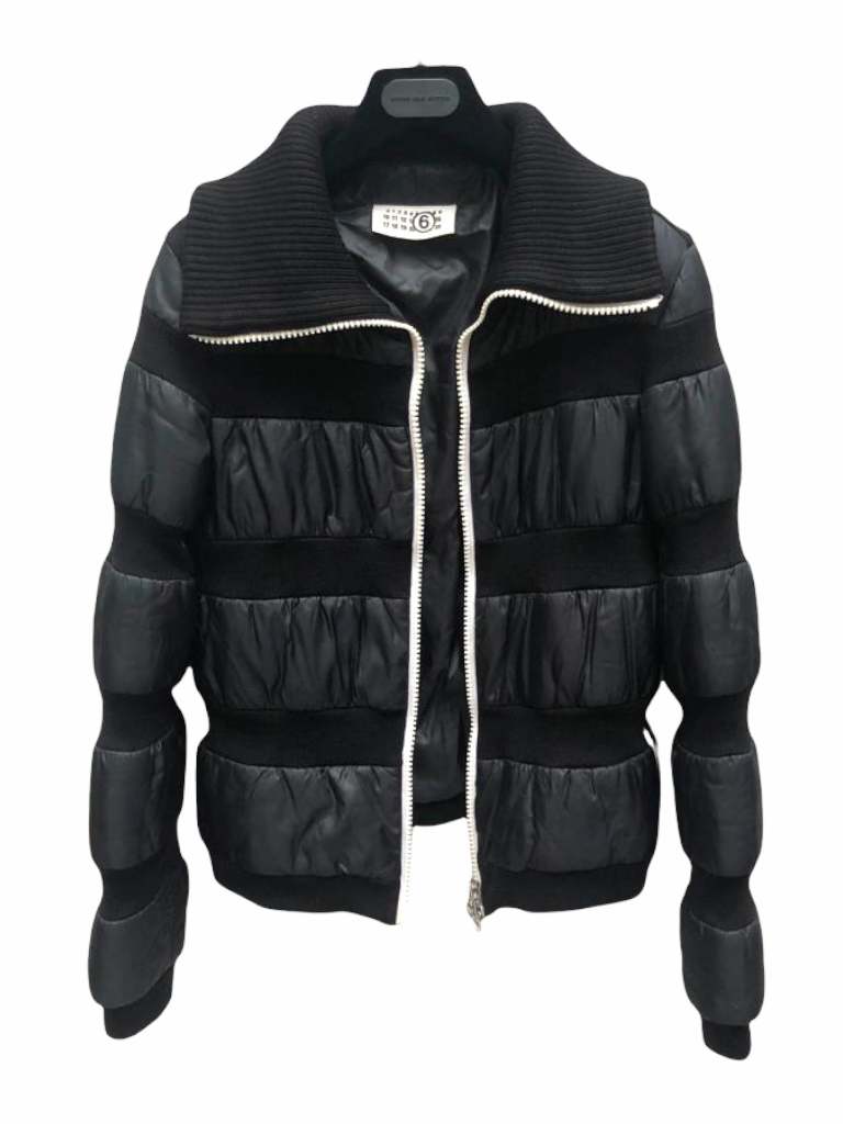 FW 2006 Black Stripped Puffer Jacket Size 42