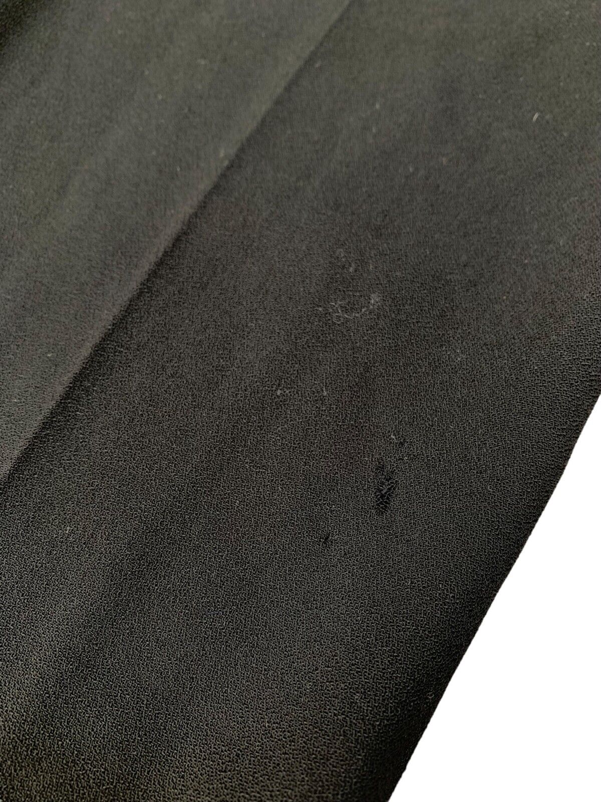 Vintage men Black Wool Pants