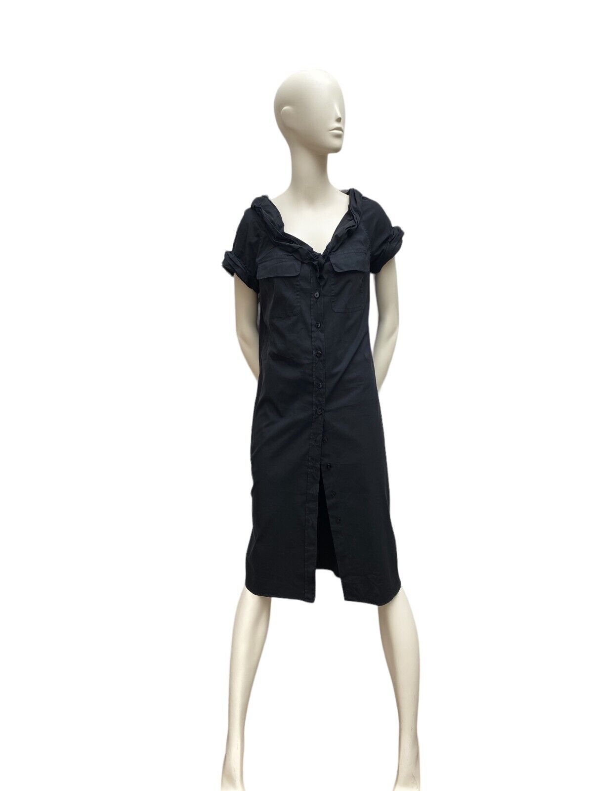 Vintage Elongated Black Dress Size IT 44 / FR 40 US 10