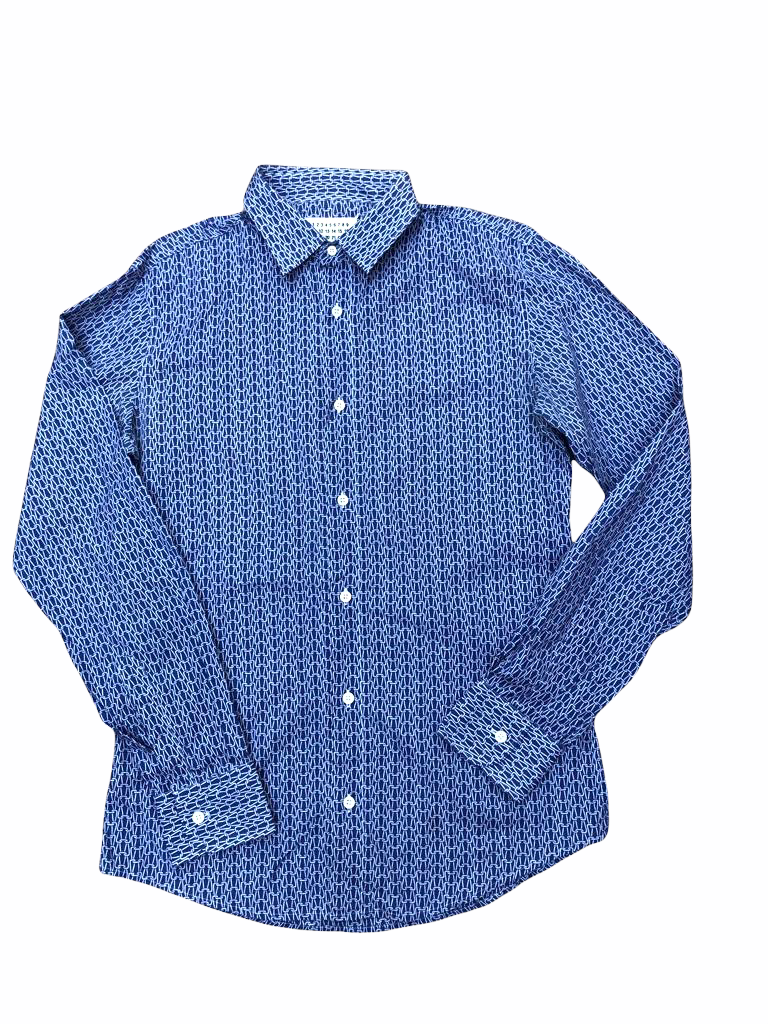 SS 2007 Men Purple - Navy Shirt Size III