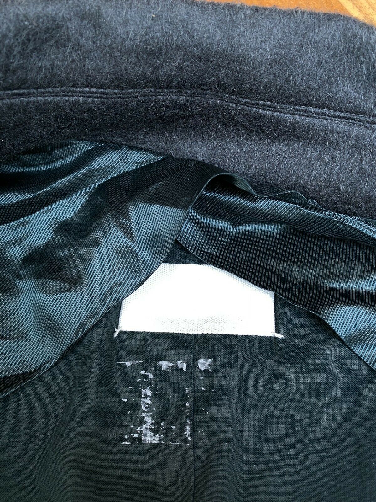 FW 2002 Dark Green / Greyish Wool Vest Jacket