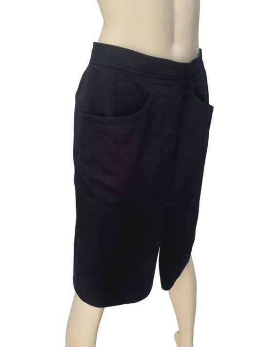 Rive Gauche Vintage Archive Black Skirt