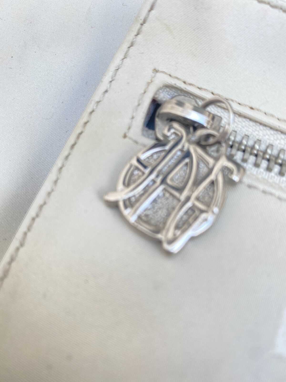 Vintage Offwhite Diamond Shape Bag Straps