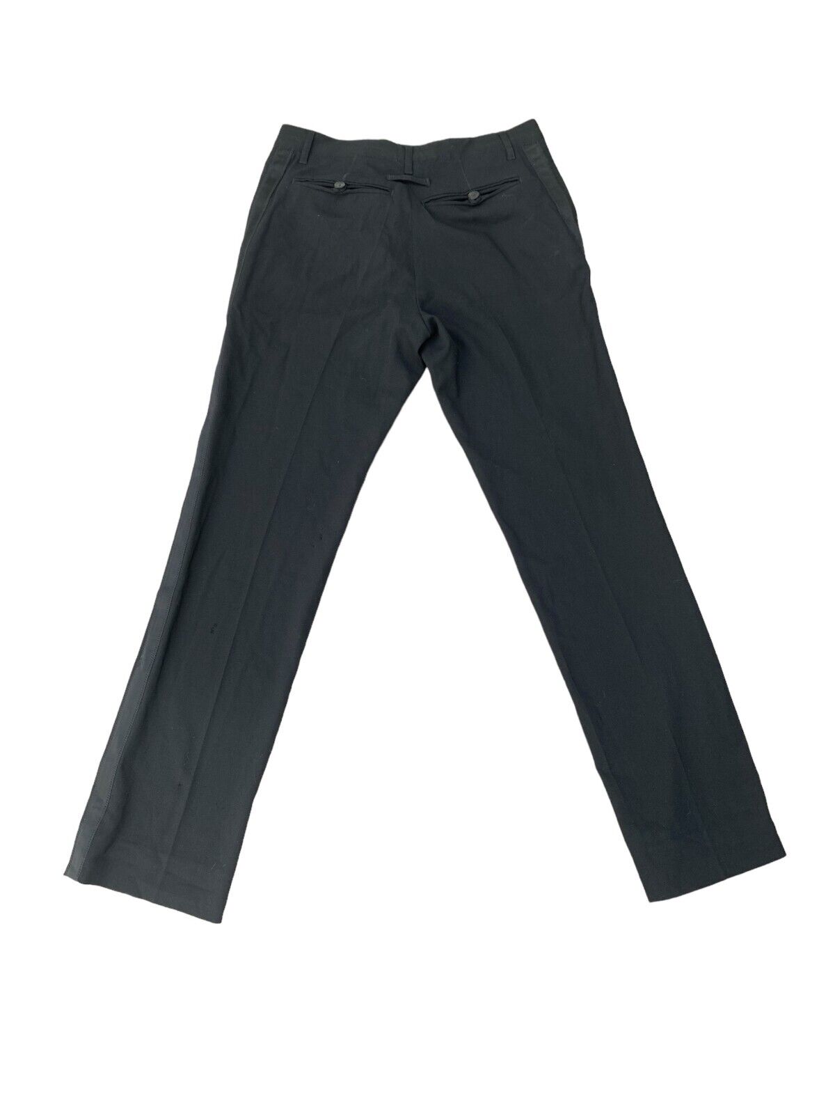 Vintage men Black Wool Pants