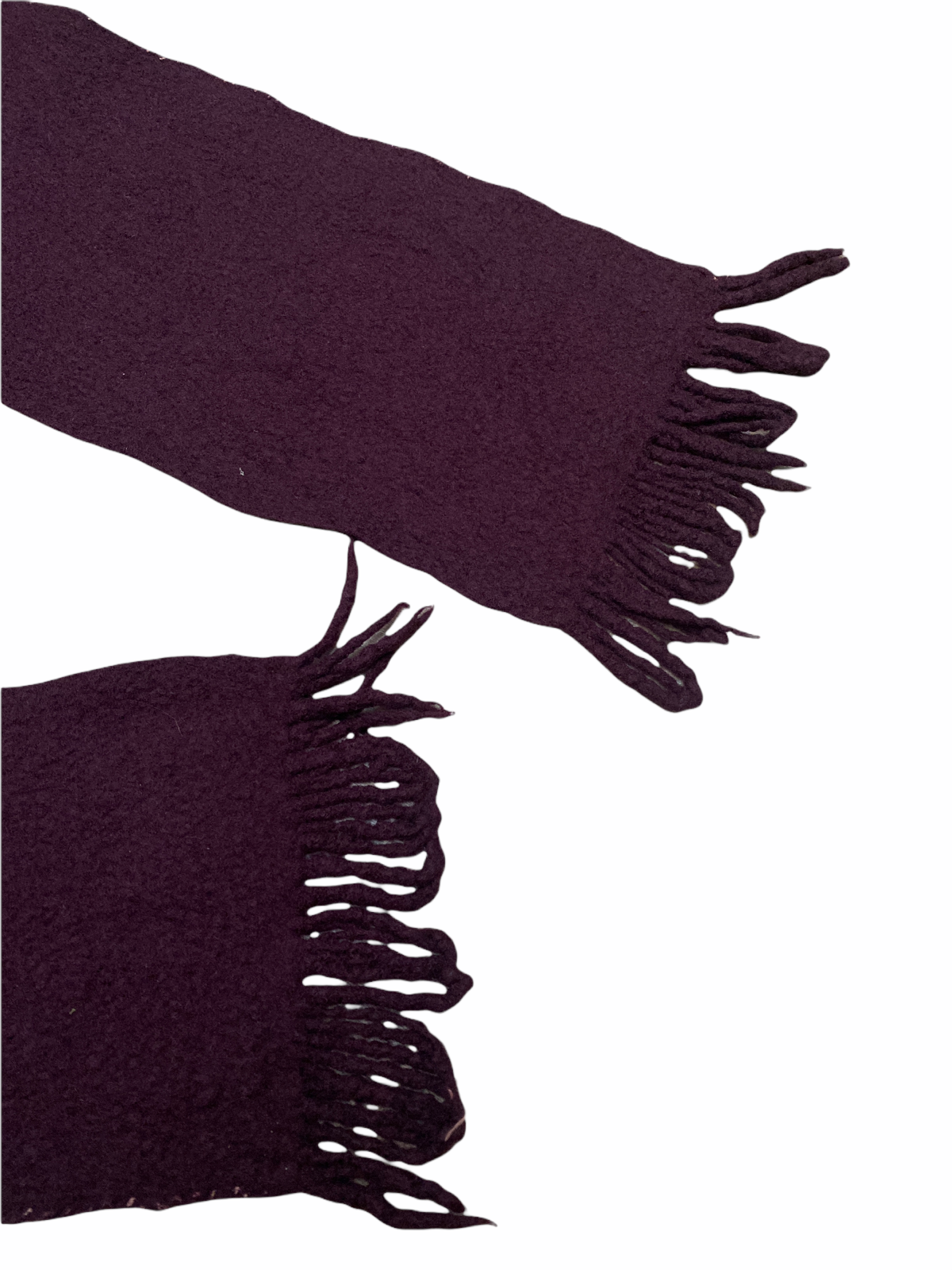 Artisanal 0 10 Burgundy Wool Scarf