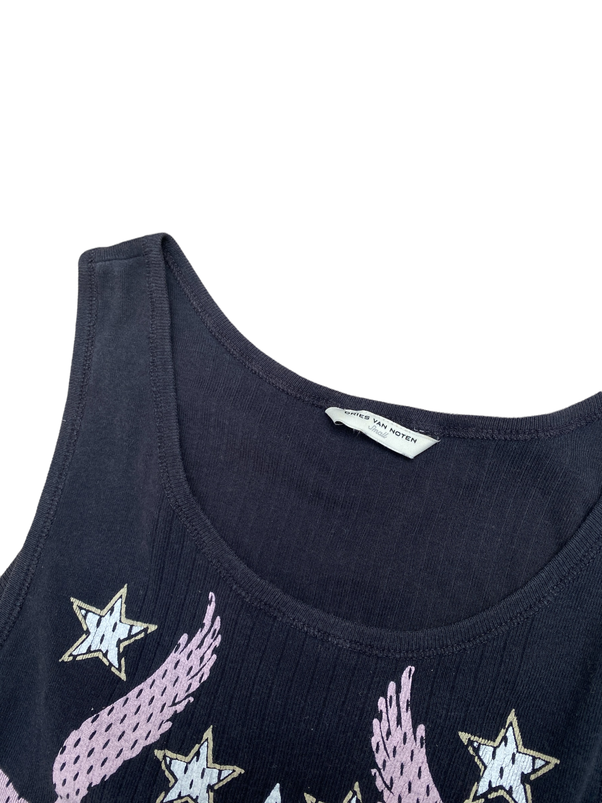 Black Eagle Ribbed Tank Top