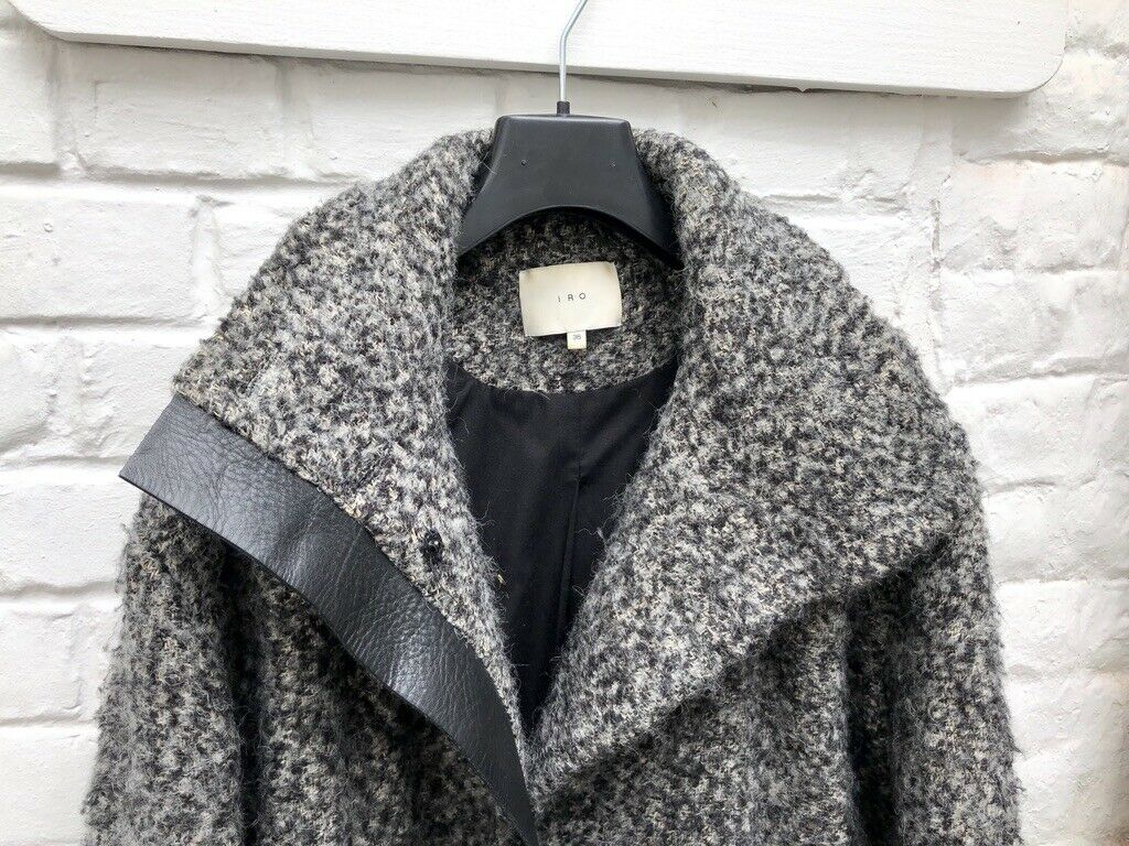 IRO Boucled Grey Coat Size S / M