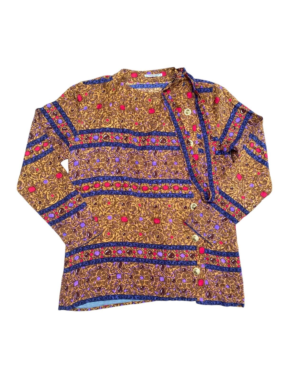 Vintage Safari Silk Blouse