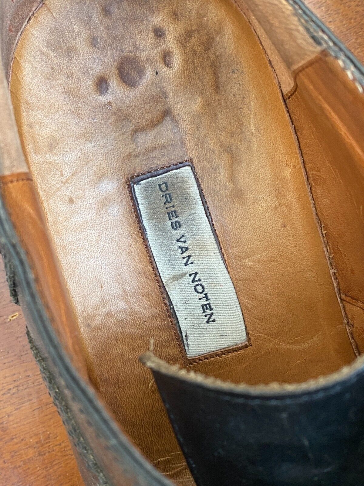 Black Leather Derbies shoes