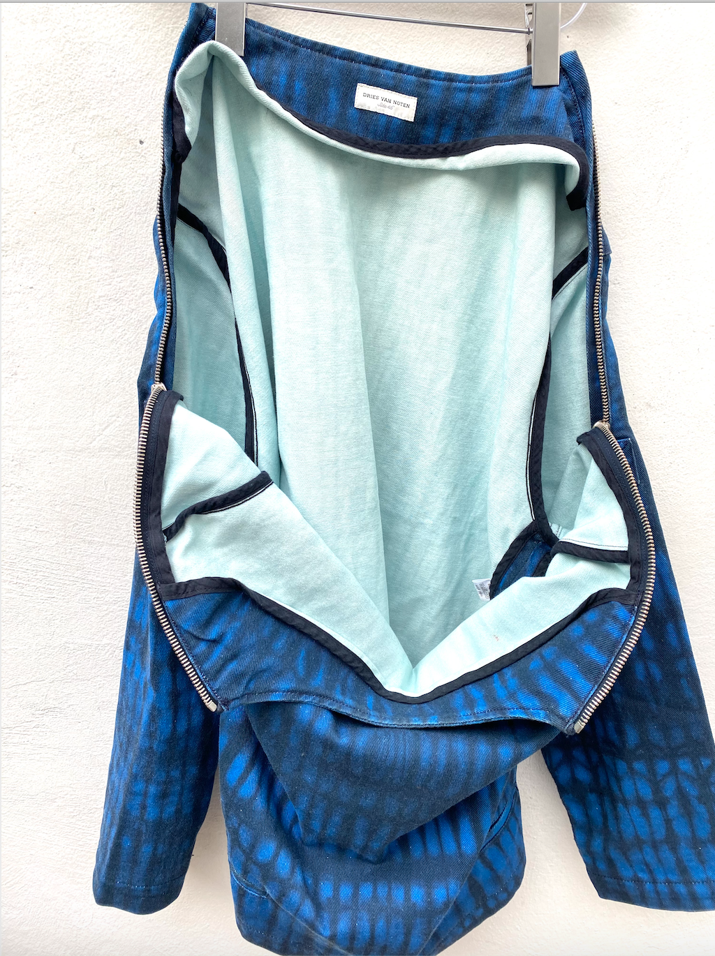 Dries Van Noten Tie Dye Shoulder Zips Sweater Size S