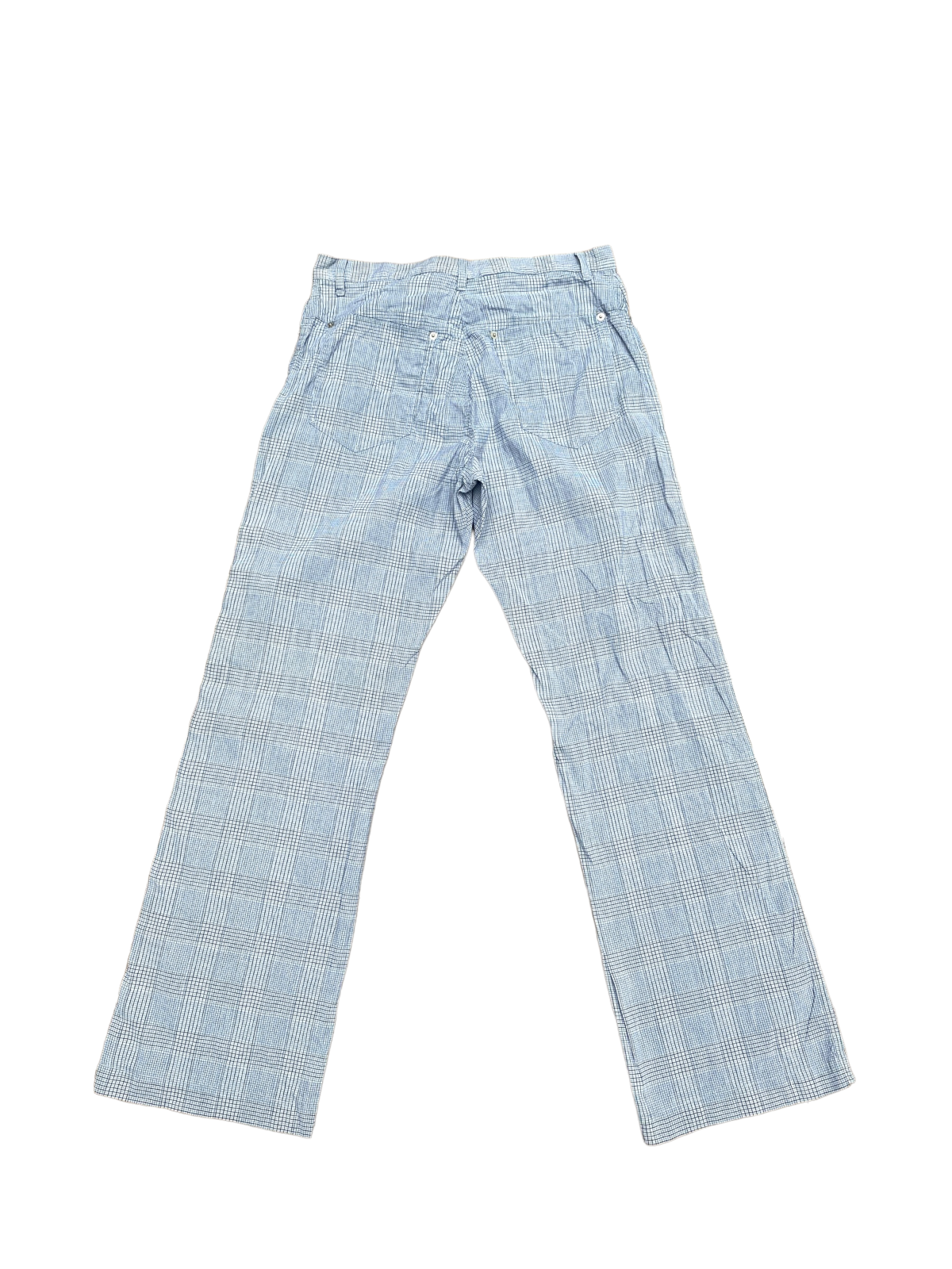 Blue Checkered Pants