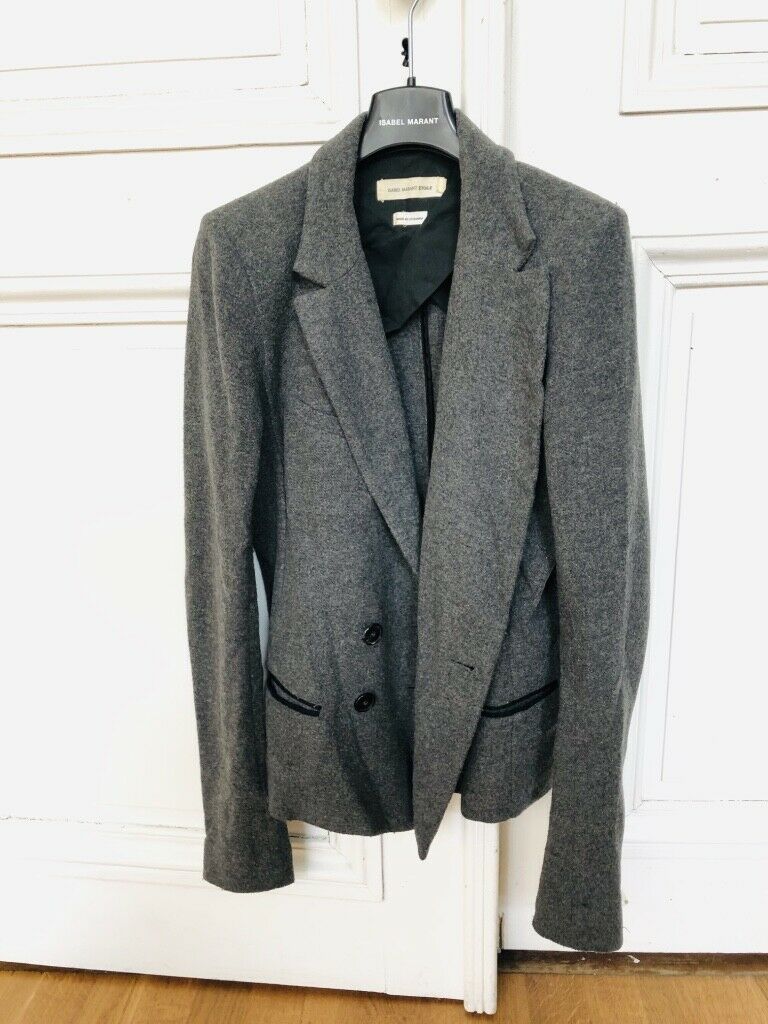 Isabel Marant Grey Virgin Wool blazer Size S