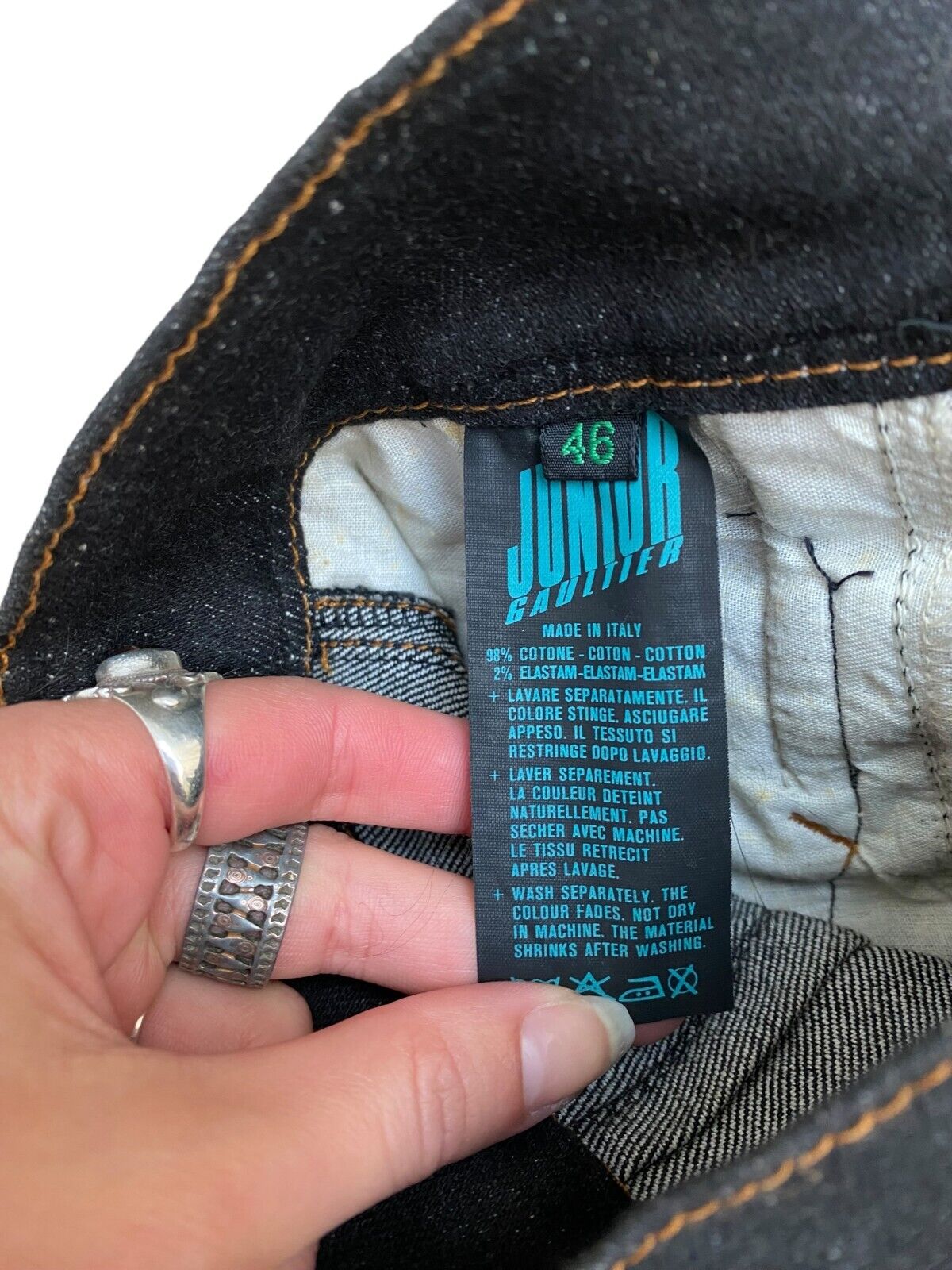 Vintage Extra High Waist denim Skirt