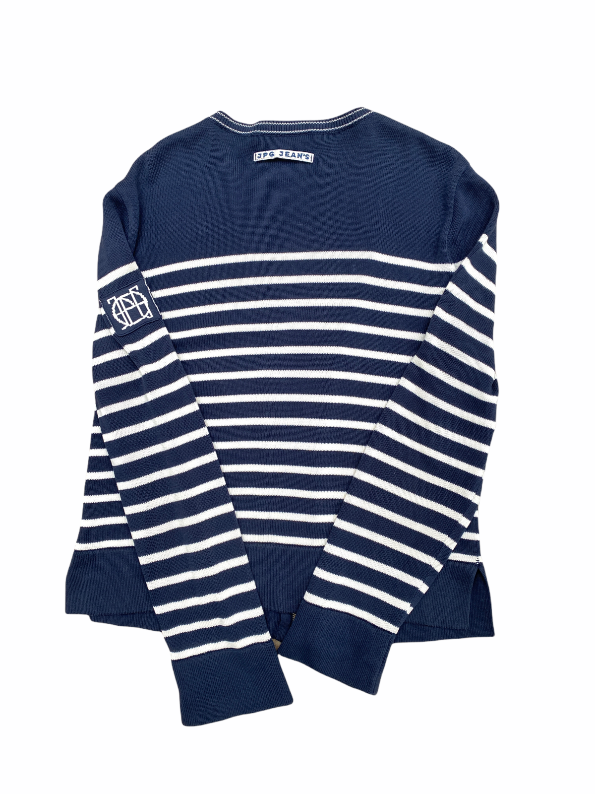 Navy White Cardigan Unisex
