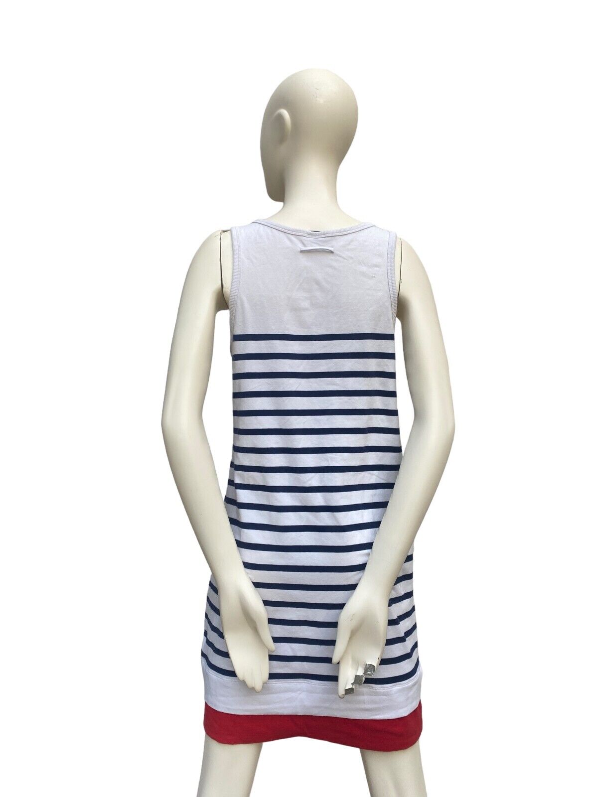 Vintage White Striped Dress
