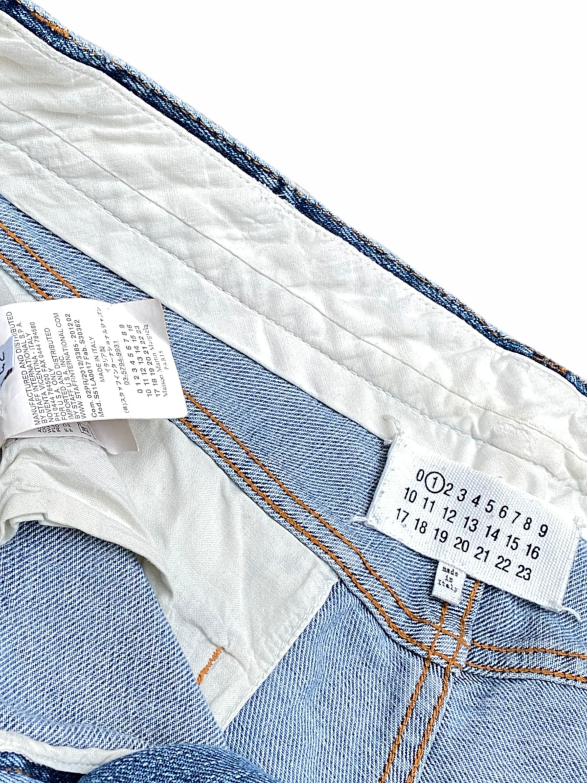 Trompe l’oeil Denim Jeans Line 1 but unisex Size IT 42