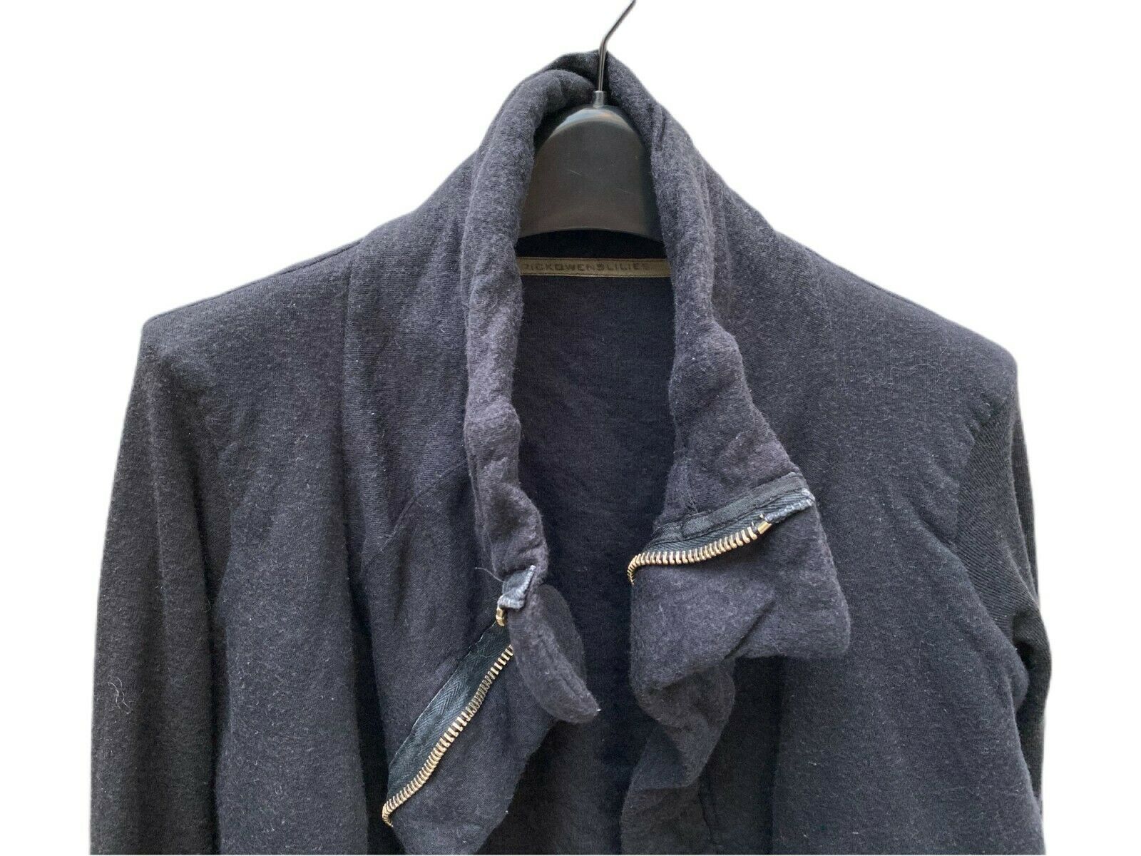 Rick Owens Lilies Black Wool Jacket Size S