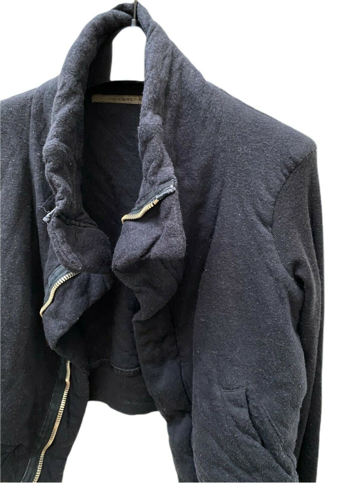 Rick Owens Lilies Black Wool Jacket Size S