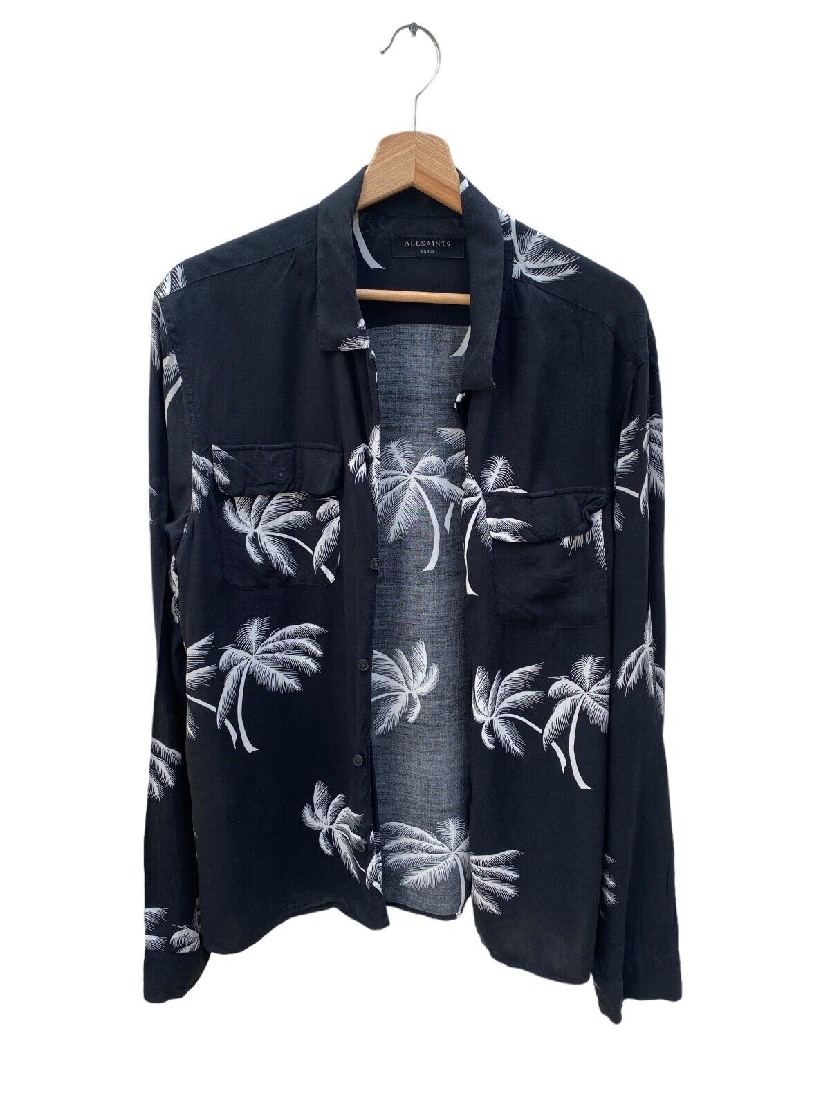 Black Hawaiian Floral shirt