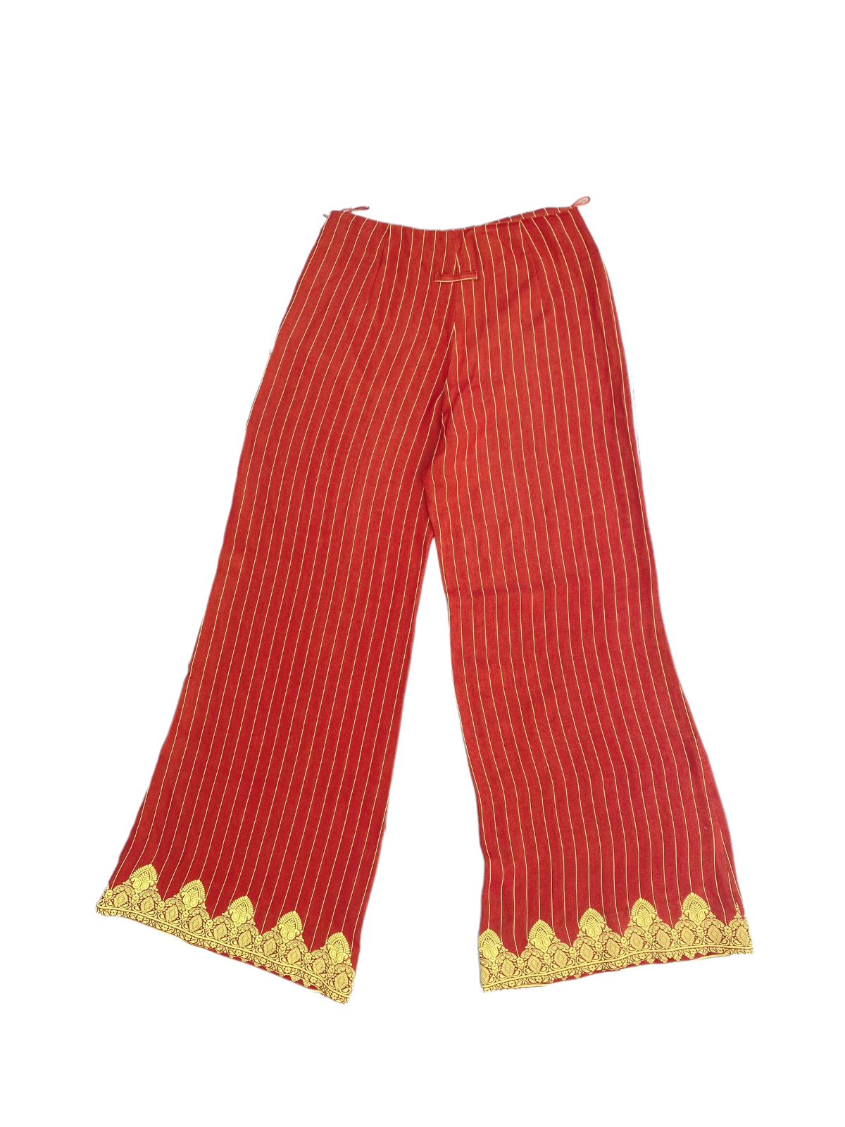 Vintage Striped Flare Red Pants