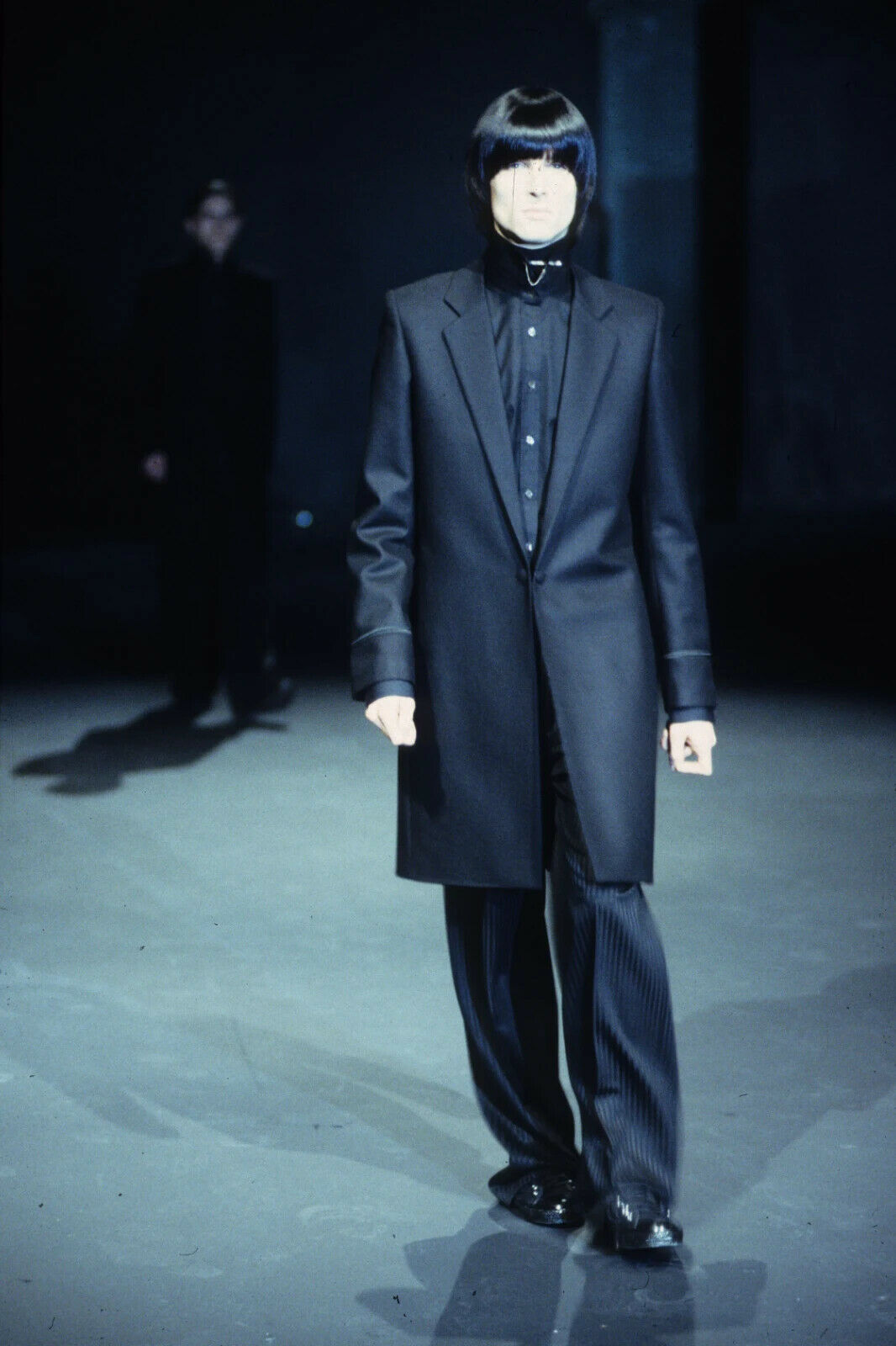 FW 1999 / 2000 Disorder Incubation Isolation Black Wool Coat