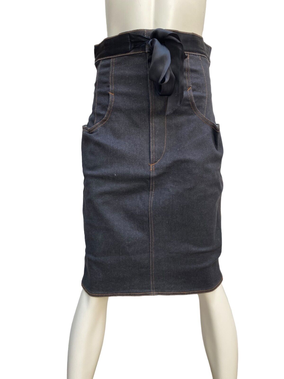 Vintage Extra High Waist denim Skirt
