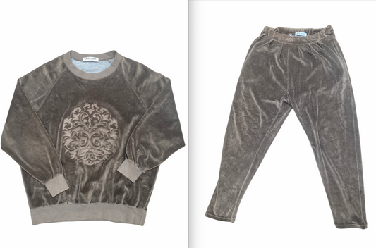 Variation Brown Moleskin Sweater Pants + Sweater