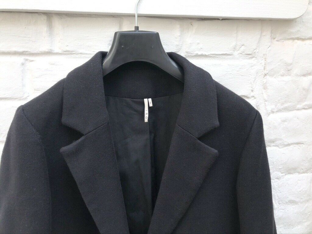 Iro Black Zipped Blazer Jacket Size M