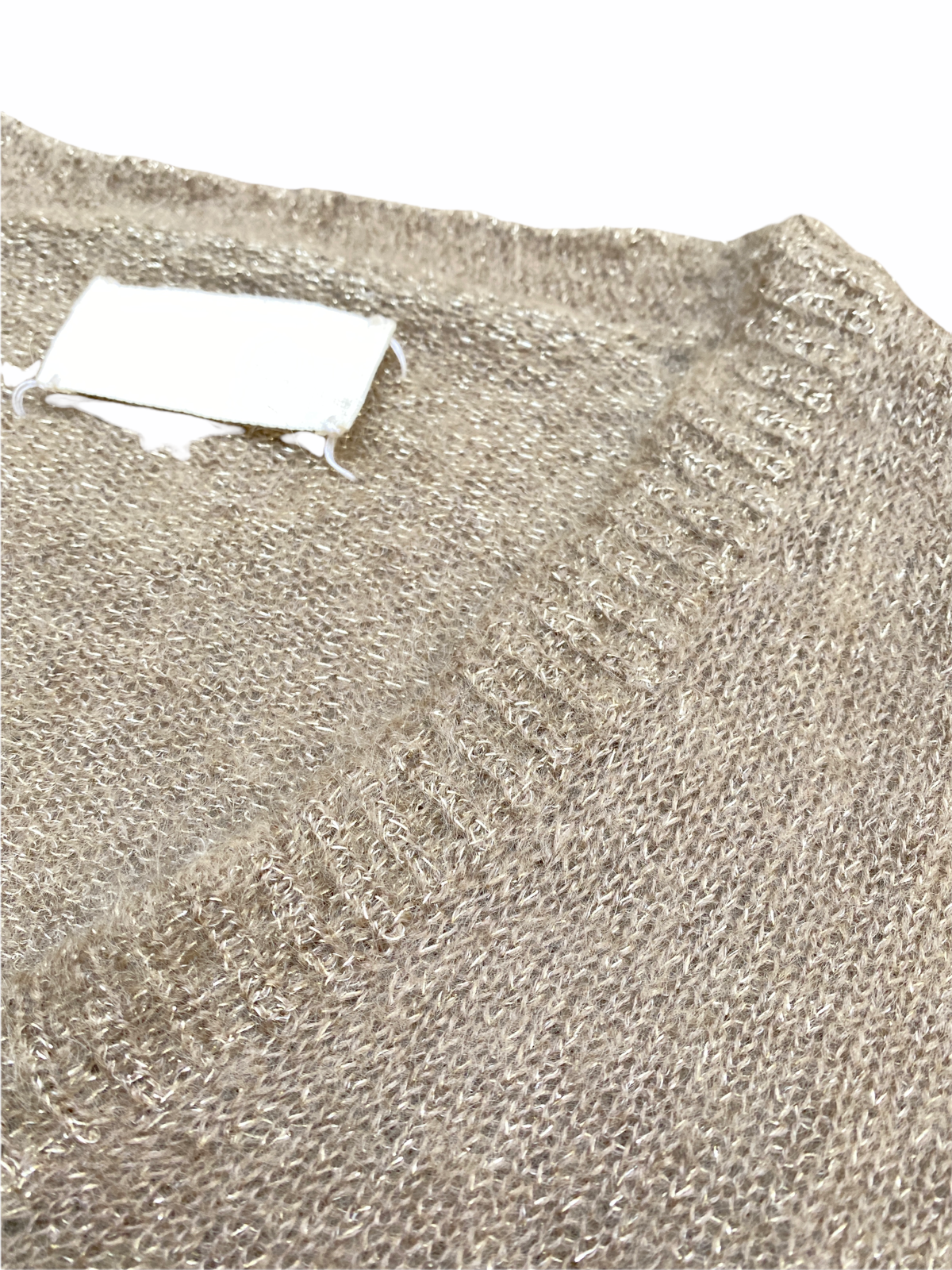 Beige Mohair Sweater