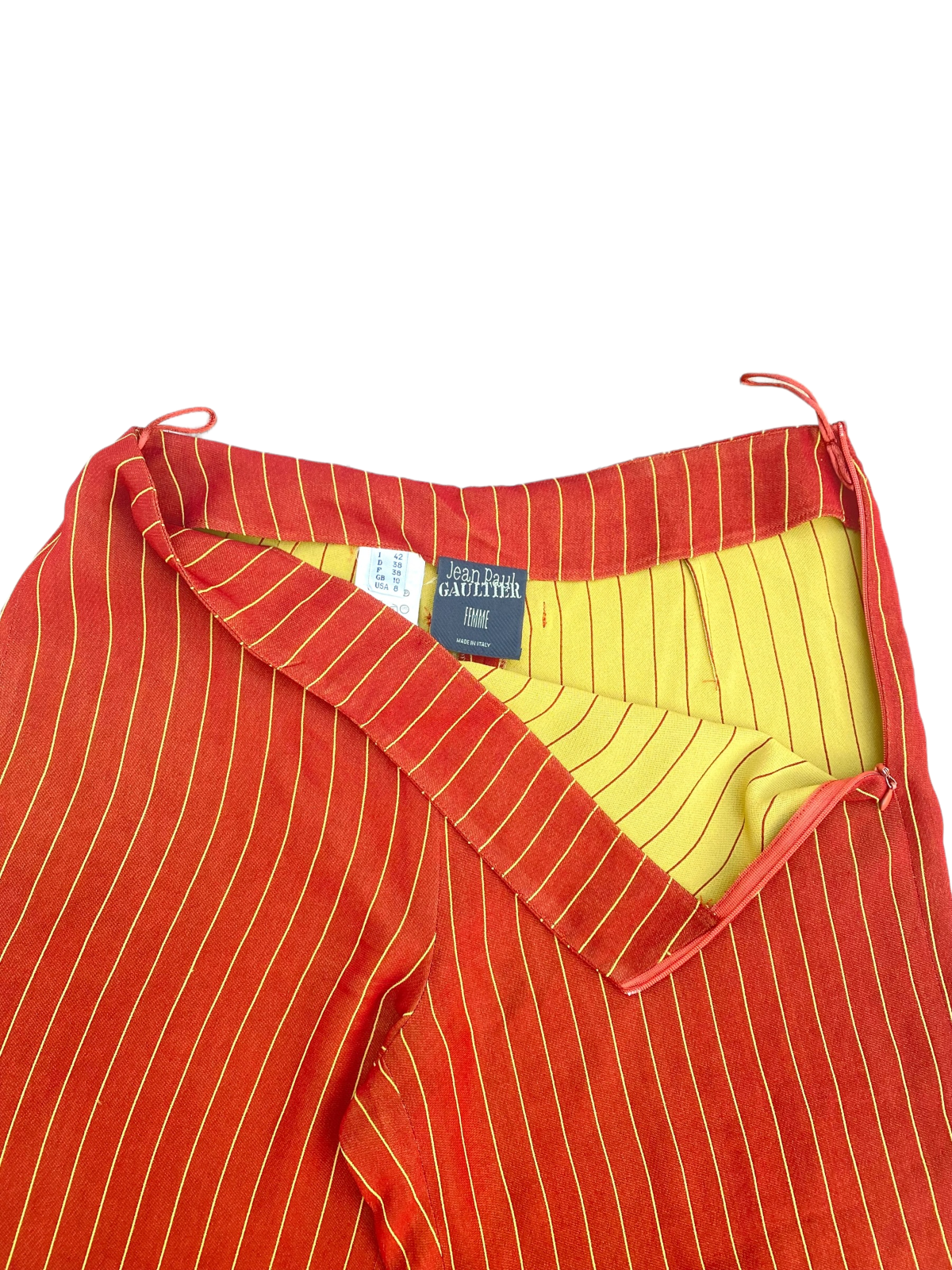 Vintage Striped Flare Red Pants
