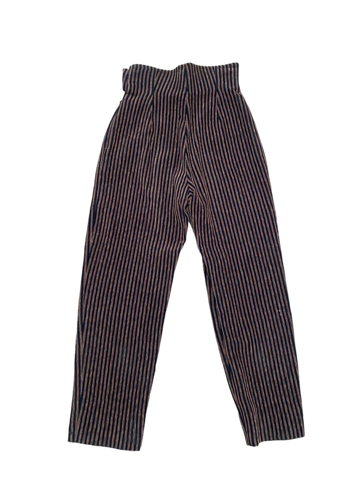 FW 1993 Heavy Brown Black Corduroy Pants High Waist Kate Moss