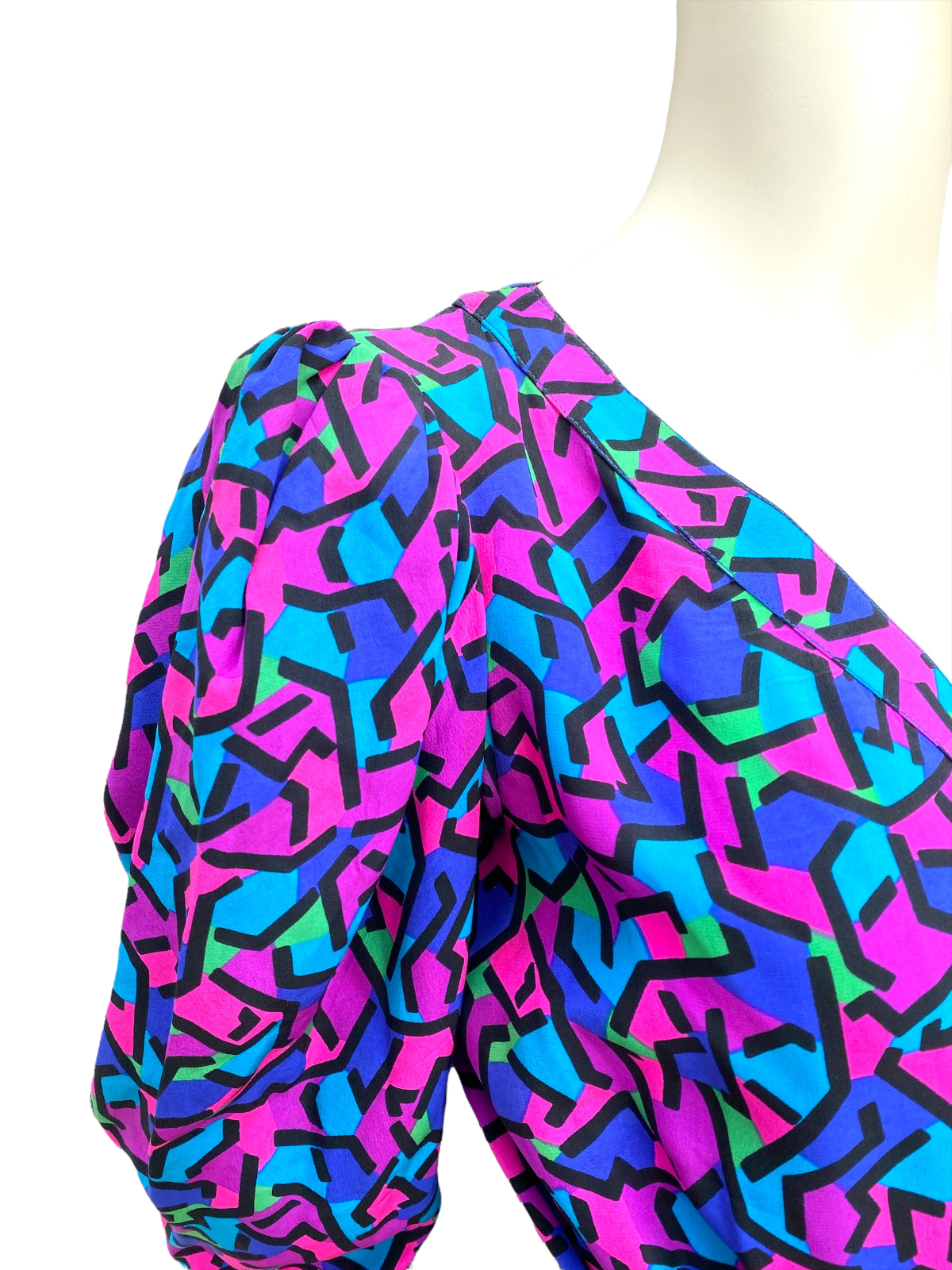 Rive Gauche 80s Dress Insane Print Stranger Things