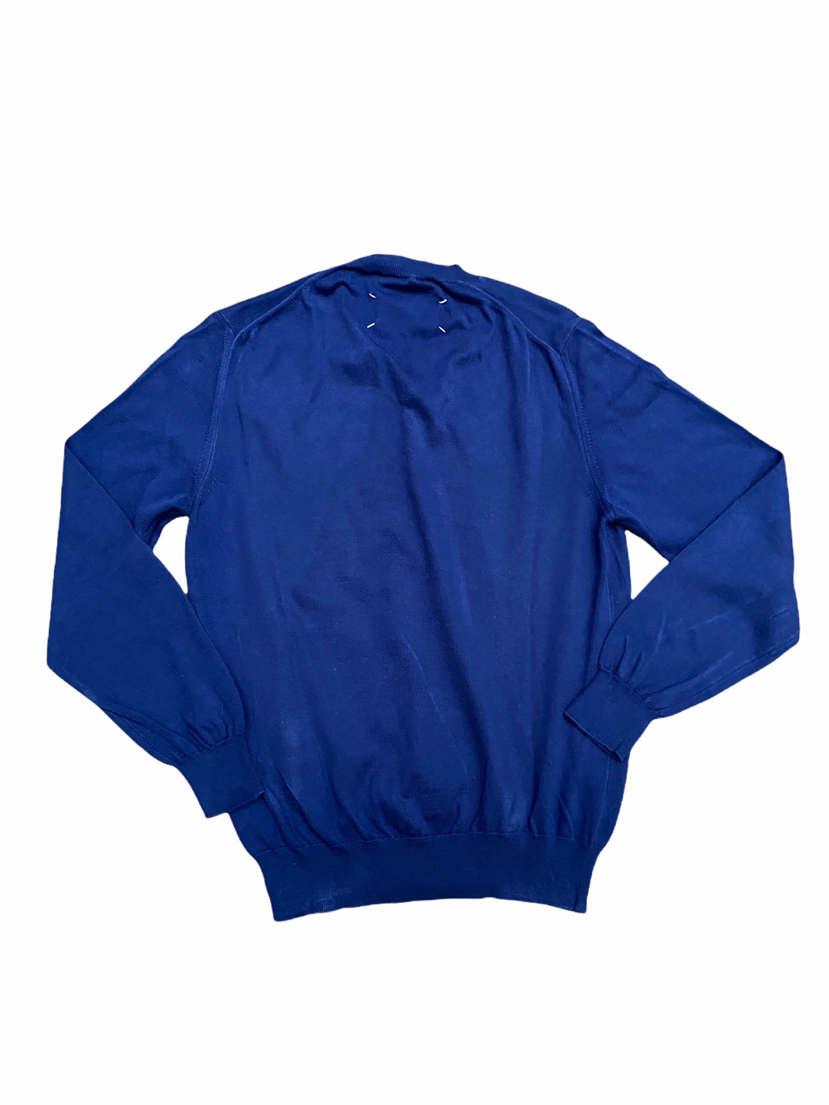 FW 2010 Navy Twisted Collar Sweater Size S
