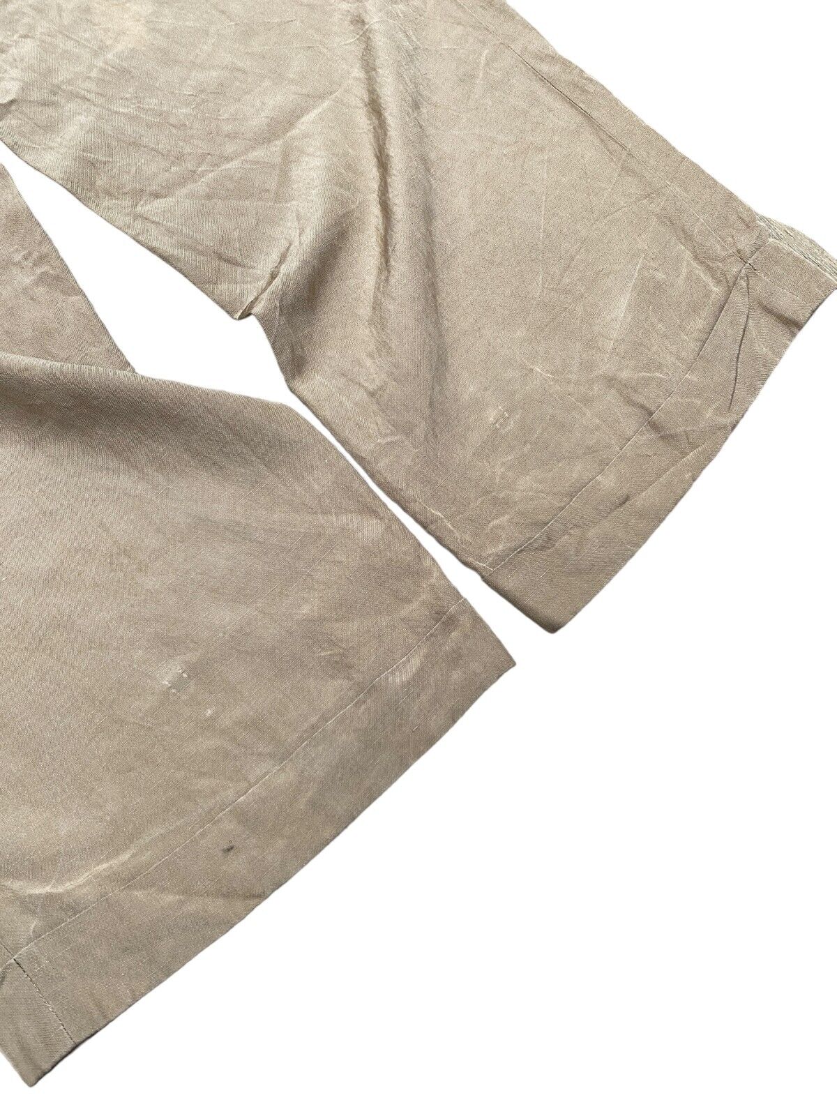 Vintage High Waist Wide Brown Pants Size IT 48 fits US 32