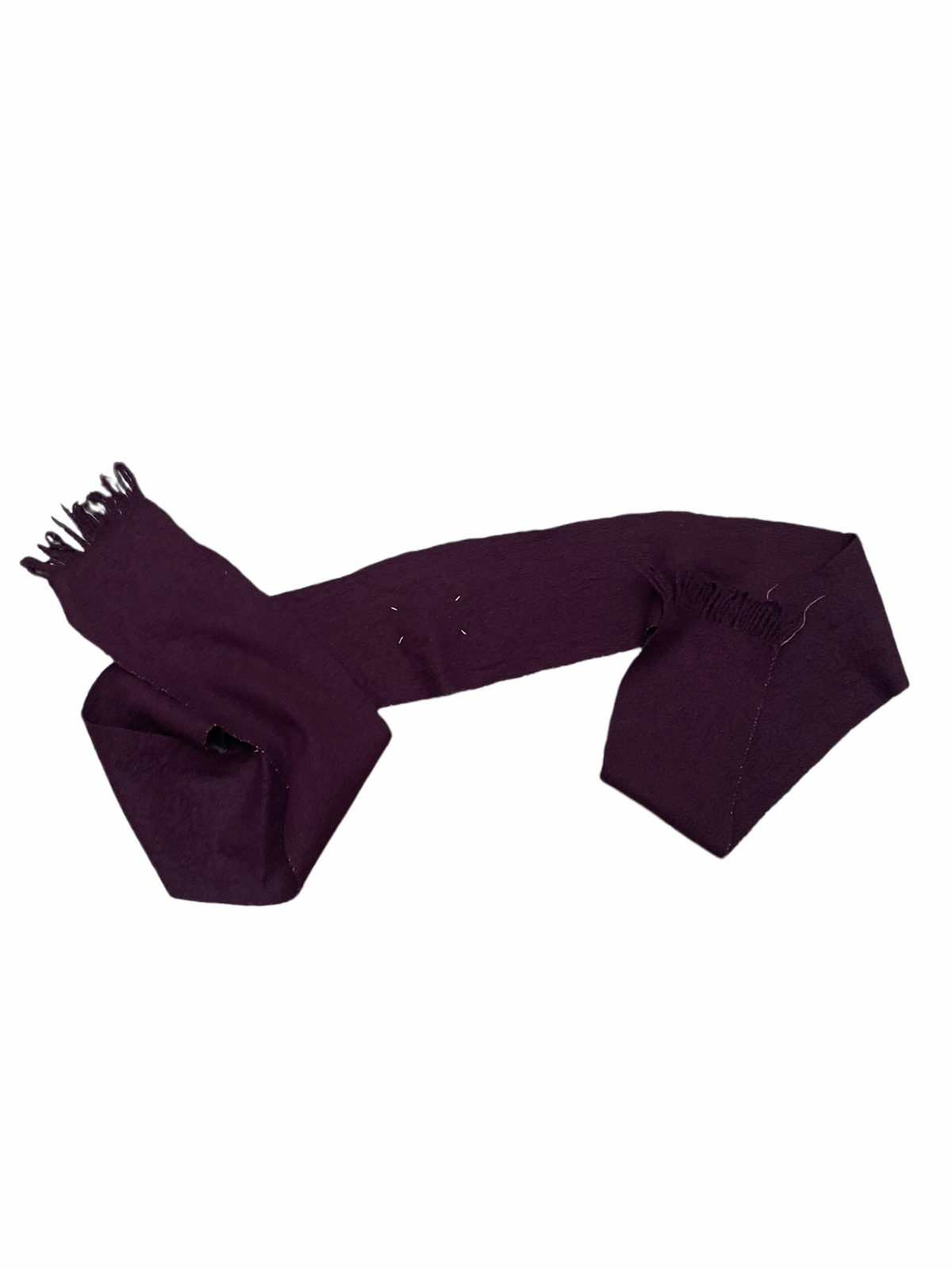 Artisanal 0 10 Burgundy Wool Scarf