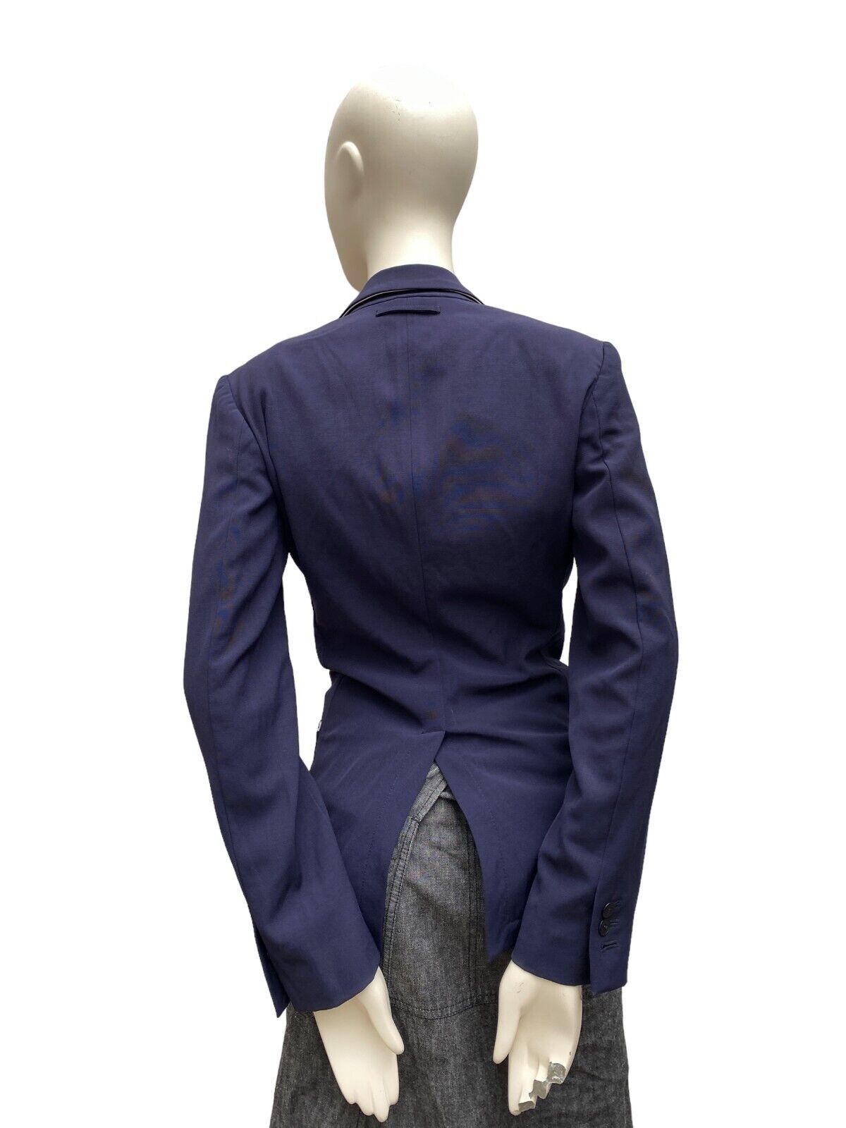 Vintage Navy Corset Bustier Blazer Jacket Size IT 40 FR 36