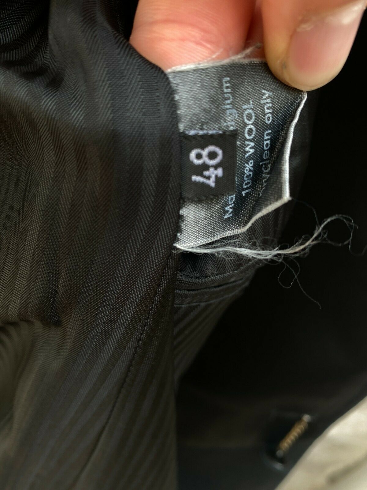 FW 1999 / 2000 Disorder Incubation Isolation Black Wool Coat