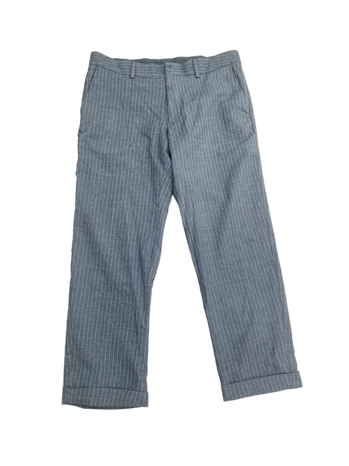 FW 2003 Grey Striped Formal Pants