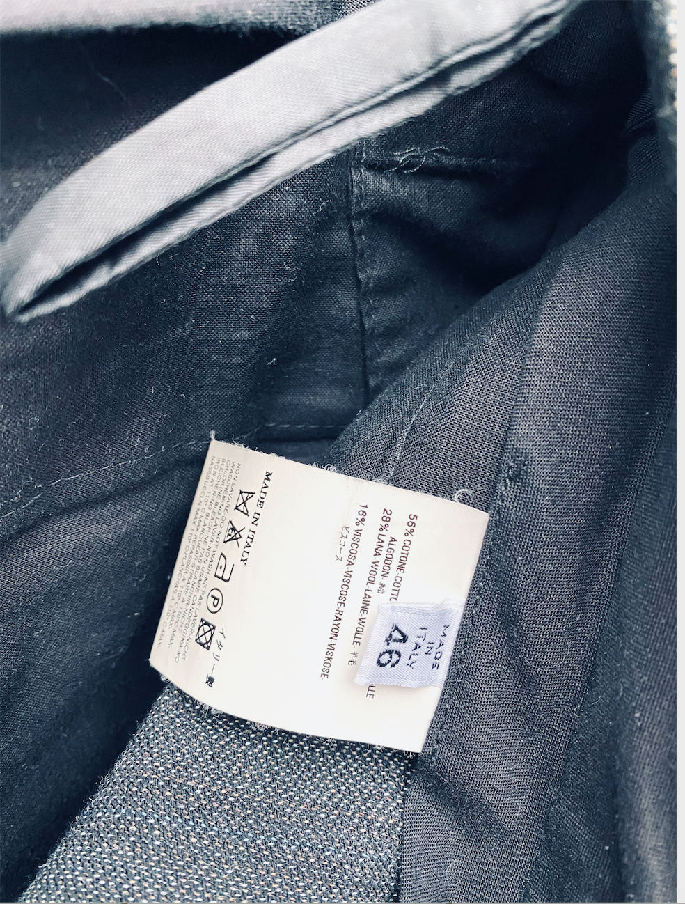 Grey Striped Formal Pants