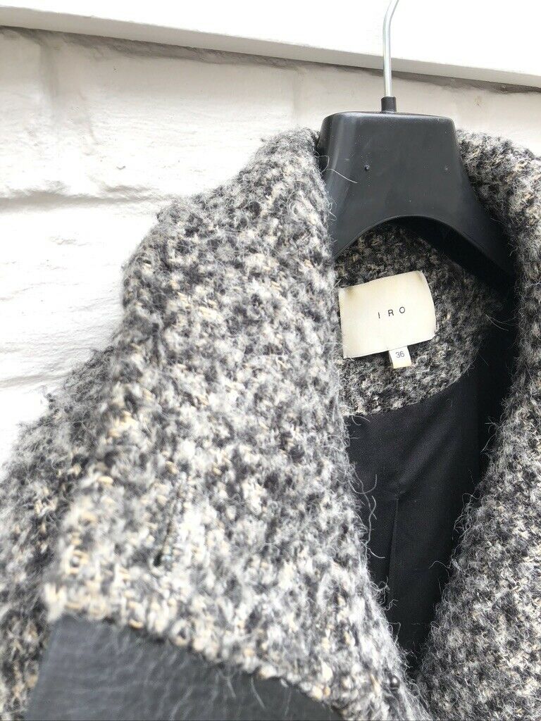 IRO Boucled Grey Coat Size S / M