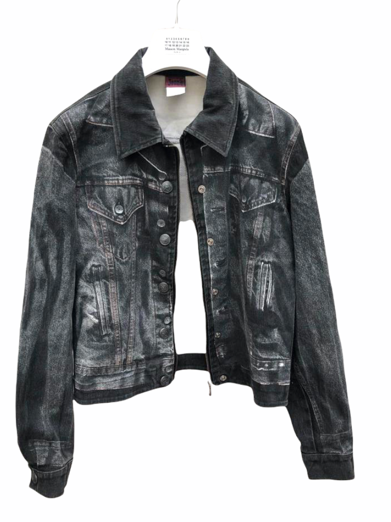Vintage Grey Black Trompe l’œil jacket