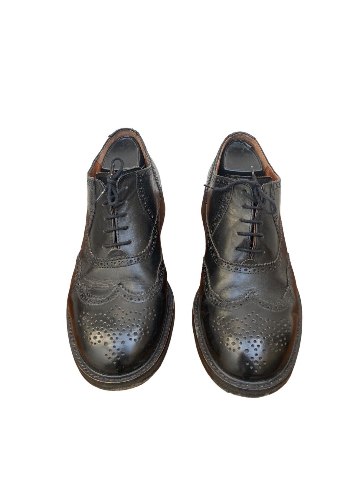 Black Leather Derbies shoes