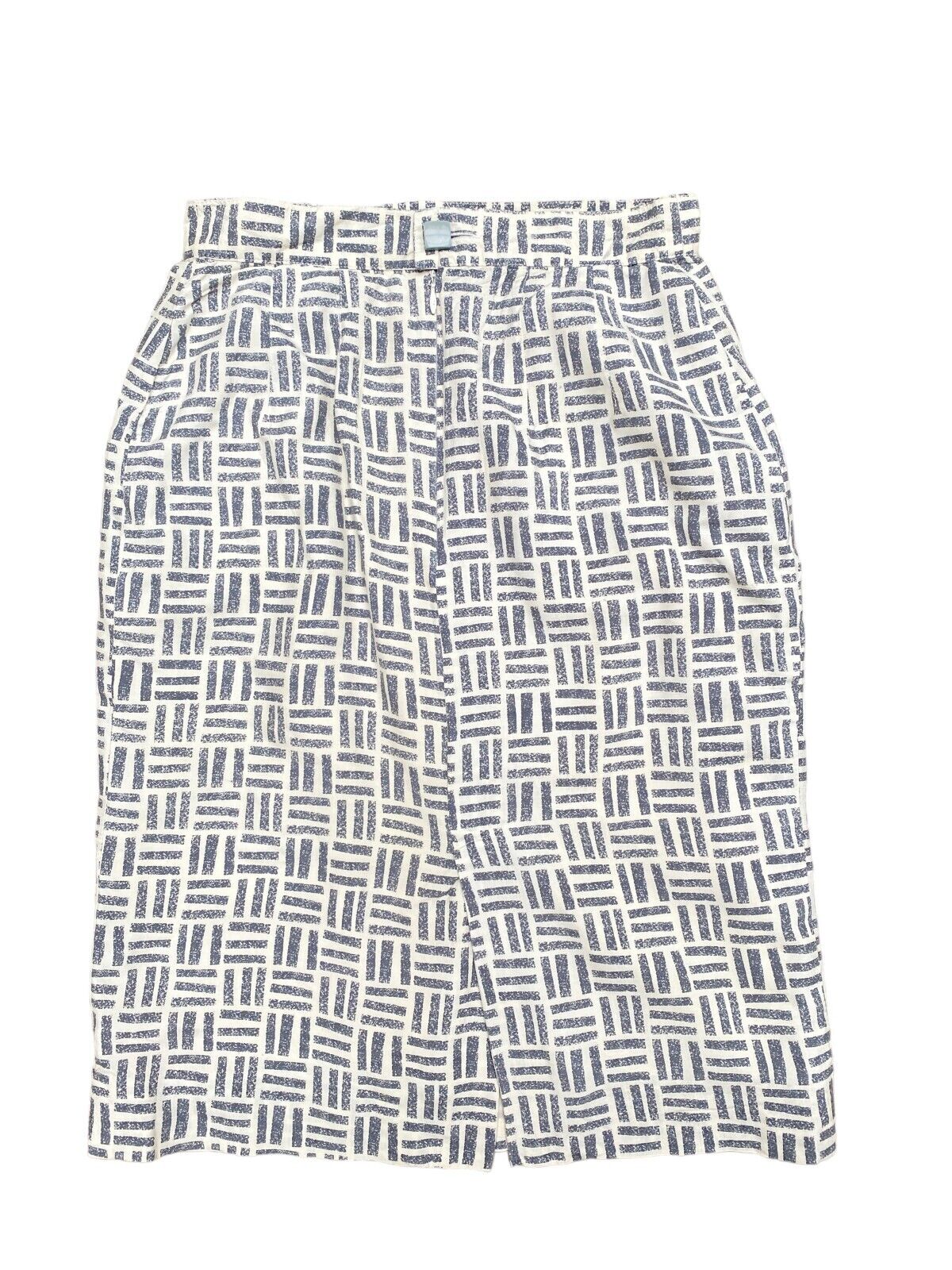 Courreges Vintage Grey geometric Silk Skirt Size XS / Extra Small / US 4