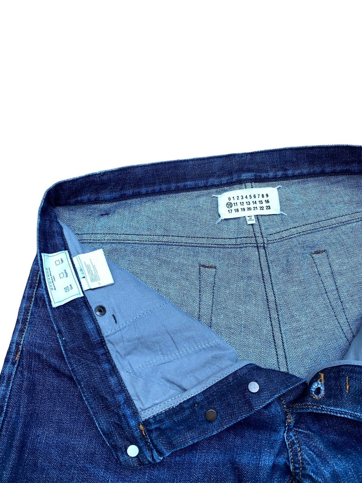 4 Stitches Blue Denim Jeans Size 48 / US 32 Slim Fit