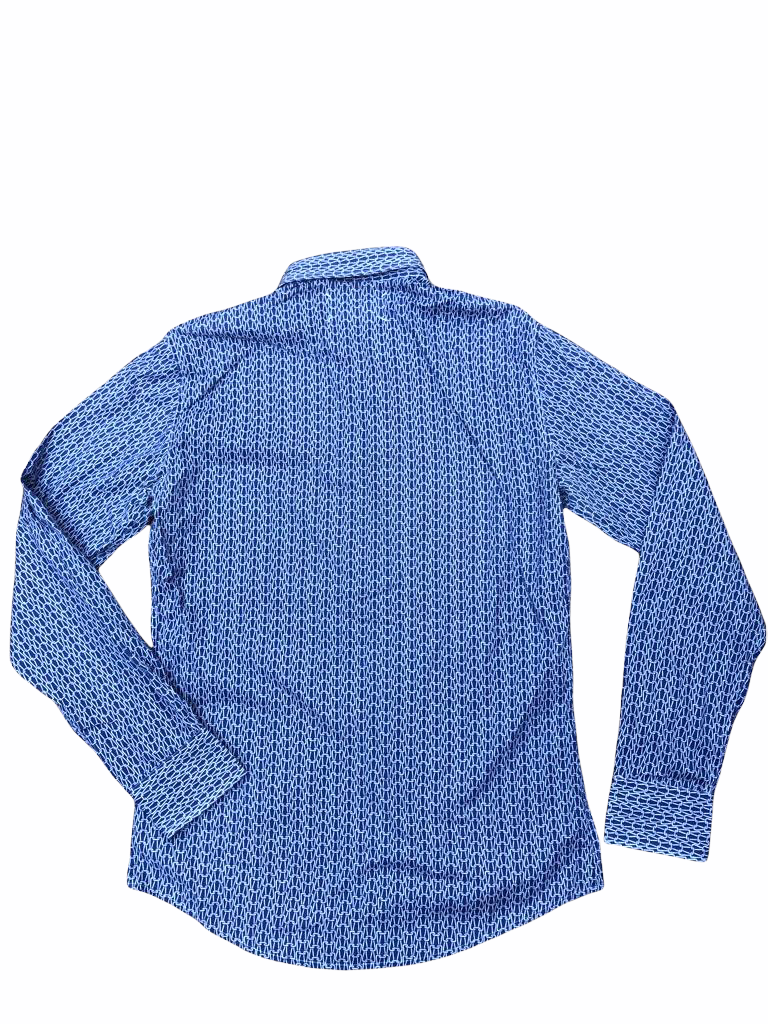 SS 2007 Men Purple - Navy Shirt Size III