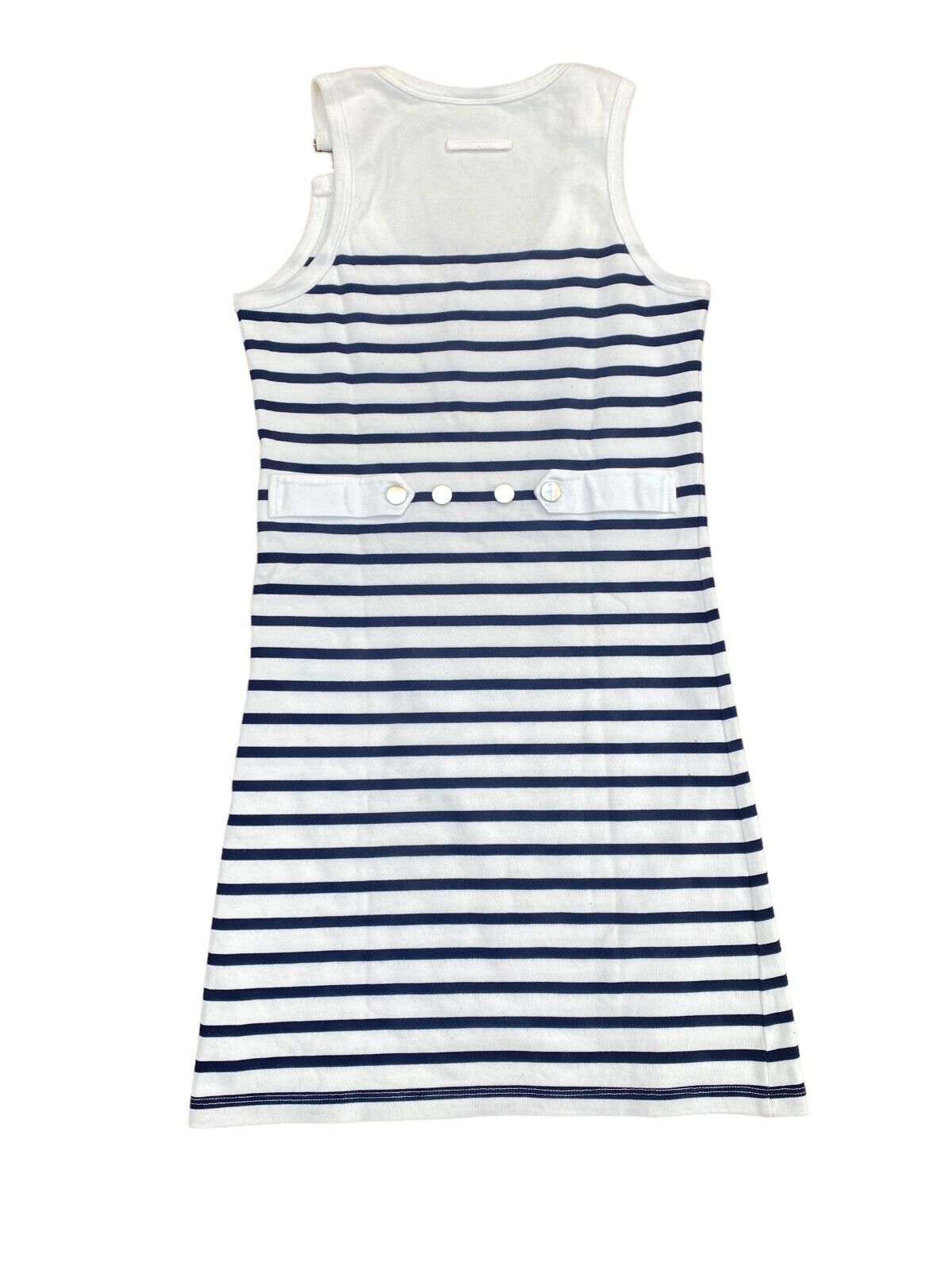 Vintage White Striped Dress