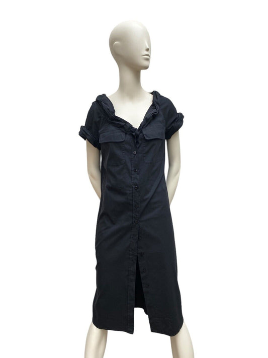 Vintage Elongated Black Dress Size IT 44 / FR 40 US 10