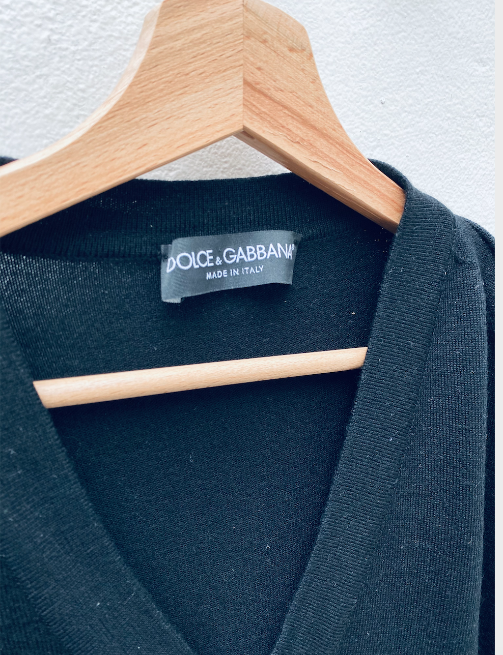 Dolce & Gabbana Mainline Black Wool Sweater Size M